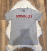 Szary t-shirt Calvin Klein L