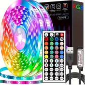 2x Taśma LED RGB USB z pilotem 44-klawiszowym 