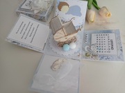 Exploding box prezent gratulacje z okazji narodzin dziecka 