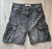 Spodenki shorty dżinsowe bershka 36 s bawelniane jak nowe