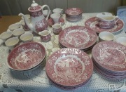 Serwis porcelana angielska , ręcznie zdobiona 