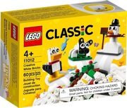 Świąteczne LEGO Classic 11012 Kreatywne białe klocki Uniakt