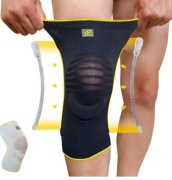 Bracoo KE60 Opaska Orteza Uciskowa Na Kolano Czarna M