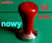 TAMPER 50 mm Acaffee stal jesion mahoniowy ubijak do kawy espresso NOWY