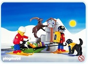 PLAYMOBIL 3843 patrol ratowniczy z psem w górach VINTAGE