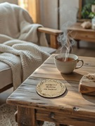 Podkładka pod kubek na Dzień Babci drewniana