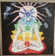 Obraz olejny budda czakry 