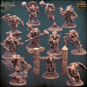 Zestaw figurek Dungeon & Dragons minotaury