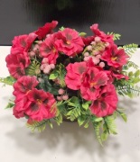 Stroik/ wiązanka na cmentarz,  wiosenna obciążona, bratki 