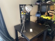 IKEA RAVAROR Lampa stołowa z klipsem stal nierdz