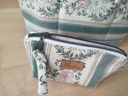 Kosmetyczki, angielska bawełna, 2 szt. odcienie zieleni