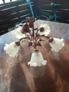 Żyrandol wiszący z okresu PRL 