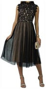 Tiulowa, elegancka sukienka midi, rozm. M/38