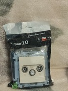 CASK.01/41 - Gniazdo antenowe R-TV-SAT końcowe Simon10 Krem 