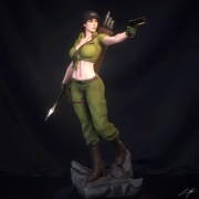 Figurka druk 3D żywica " Lady Jaye - F1617 " - 120 mm