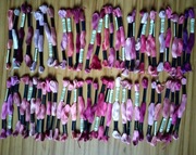 Mulina Anchor 8m zestaw 60 szt odcienie różu plus GRATIS 