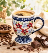 Kubek ceramiczny Bolesławiec cappuccino  ceramika Bolesławiec