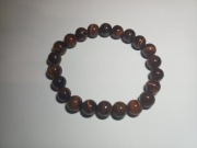 Modna Bransoletka z czerwonym Tygrysim Okiem