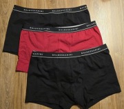 Baldessarini Męska Bokserki, 3 Szt. czarny / czerwony XL