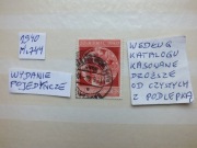 znaczki wydanie pojedyncze Mi 744 Niemcy 1940r. HITLER Rzesza Reich