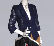 Elegancki koronkowy żakiet - marynarka 