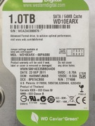 DYSK WD CAVIAR GREEN 1TB SATA 6G 64MB 5.4K 3,5" WD10EARX-00PASB0