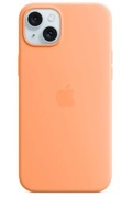 Apple iPhone 15 Plus Silicone Case with MagSafe - Orange Sorbet