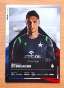 Oficjalna karta Wisła Kraków 2021/22 Mikołaj Biegański