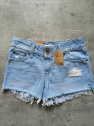 Levis 25 34 XS S szorty vintage super low rise modne na lato