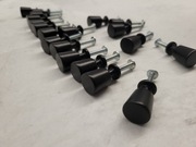 Uchwyty meblowe gałki KL01 czarny mat 21 szt. 