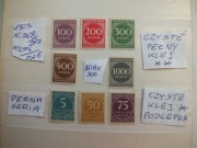 8szt. znaczki Mi 268 seria Mi 274 Niemcy 1923r. CYFRY czyste **/* Rzesza