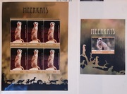 Gambia 2014 Mi 6984-8 +bl 900/901 surykatka 2xark 2xbl idealny komplet