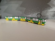 Model kartonowy pociąg miejski autobus tramwaj Konstal HCP 115N MPK Poznań