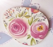 Magnes drewniany jajko