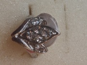 Pierścionek damski metalowy Nowy rozmiar 17 