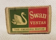 Swan Vestas Bryant&May ltd vintage stare pudełko zapałek zapałki
