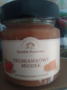 Miodek kremowany truskawkowy 250g Ogródek Dziadunia 