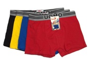 BOKSERKI CHŁOPIĘCE UOMO BAWEŁNIANE 12-14 LAT ZESTAW 4 PAK