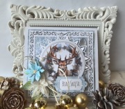 KARTKA ŚWIĄTECZNA handmade w pudełku - personalizowana, ręcznie robiona