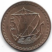 Cypr 5 mil.1970   