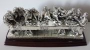 Figura posrebrzana ostatnia wieczerza