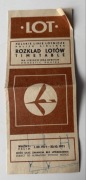 PLL LOT rozkład lotów 1971 rok