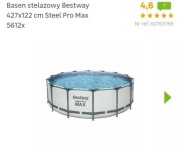 Basen stelażowy Bestway 427x122