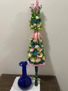 Palma wielkanocna - kwiaty z bibuły  _rękodzieło