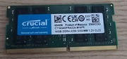 Crucial 16GB DDR4 3200MHz SODIMM CL22 – sprawna, przetestowana MemTest86+