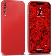 Zestaw 3w1 do Huawei P20 Pro: Etui Silikonowe Red + 2x Szkło Hartowane