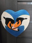 Łabędzie w Sercu - Własnoręcznie na płótnie