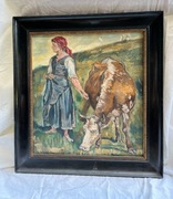 Obraz olejny "wypas"
