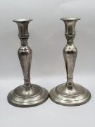 Posrebrzane lichtarze, 2 szt.