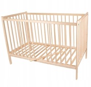 Łóżeczko drewniane dziecięce 120 cm x 60 cm